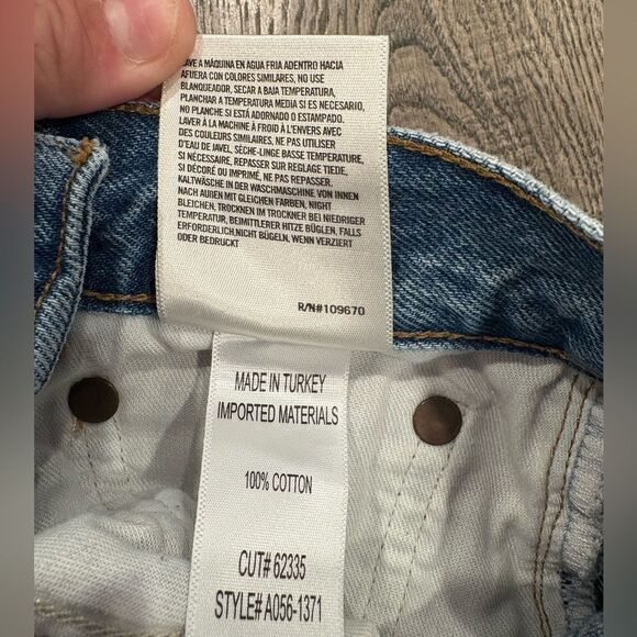 Agolde High Rise Blue Jeans - Picture 5 of 9